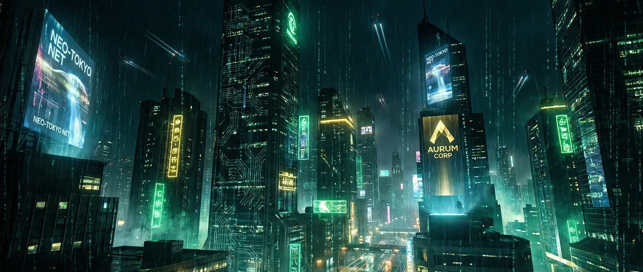 开源棋牌 赛博朋克不夜城全景 - 电路板娱乐城